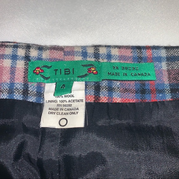 Tibi Black and Pink Plaid Pencil Skirt - Picture 8 of 8